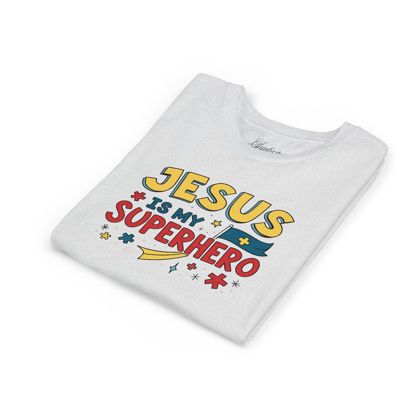 Kids 'Jesus is My Superhero' Short Sleeve Tee