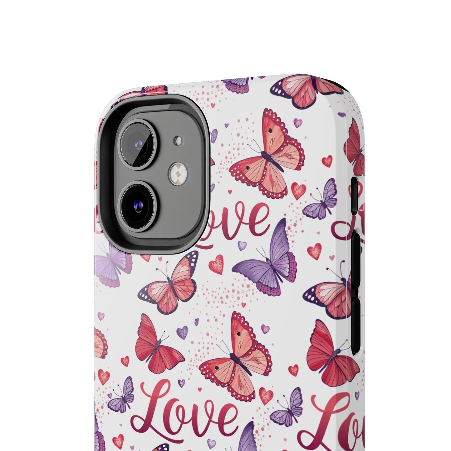 Love & Butterflies Valentine's Tough Phone Cases