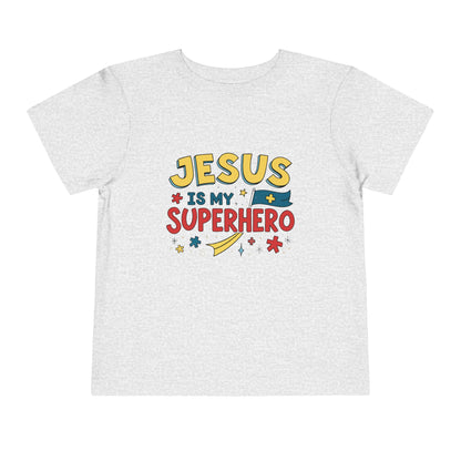 Jesus is My Superhero - Toddler Short Sleeve Tee