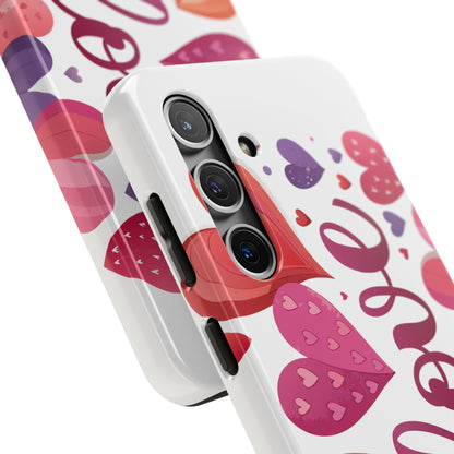 Love & Hearts Tough Valentine Phone Cases