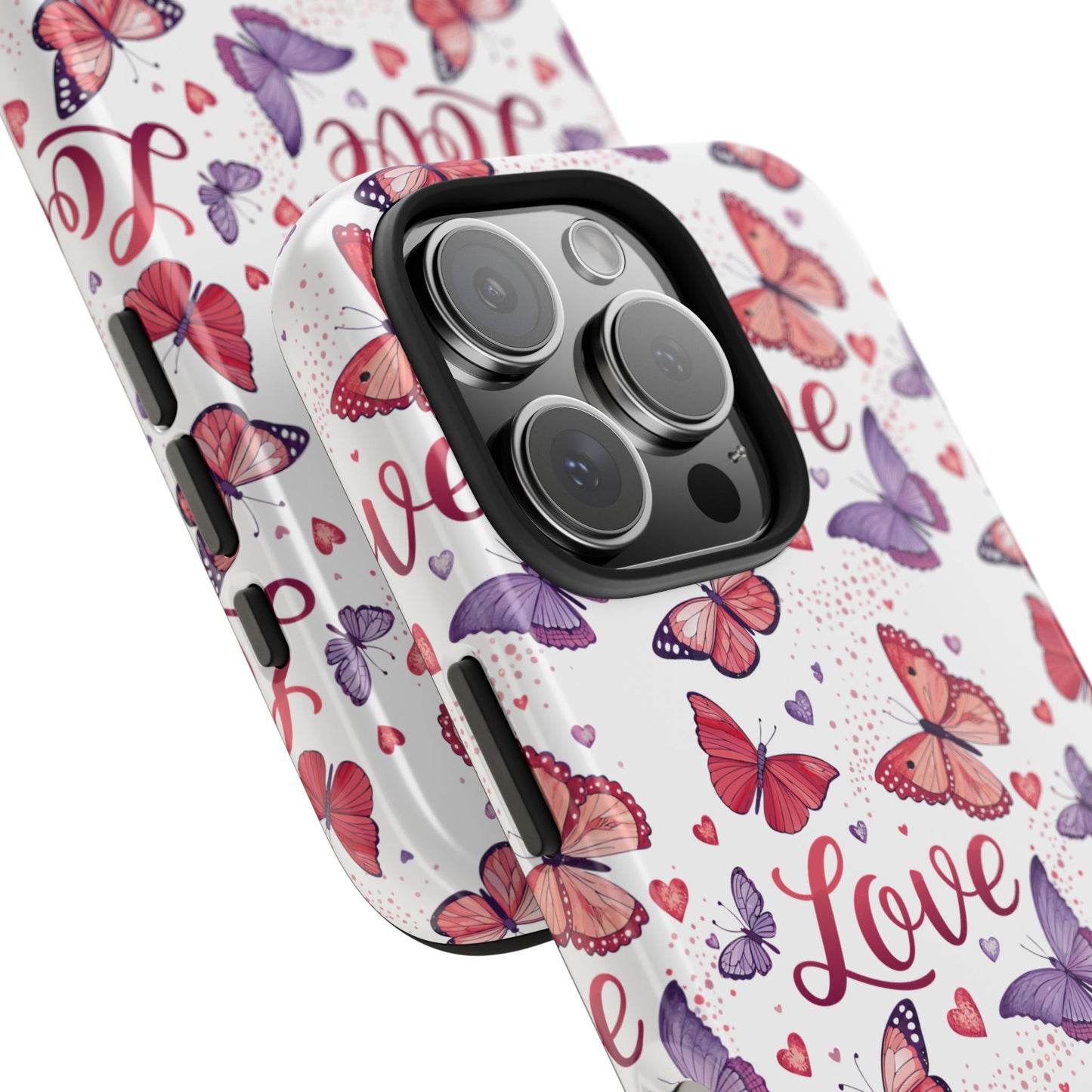 Love & Butterflies Valentine's Tough Phone Cases