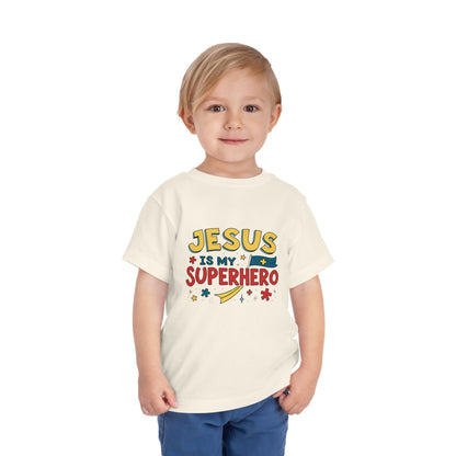 Jesus is My Superhero - Toddler Short Sleeve Tee