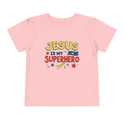 Jesus is My Superhero - Toddler Short Sleeve Tee