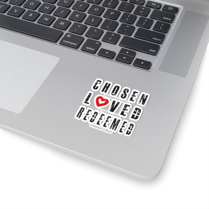 Chosen, Loved, and Redeemed Stickers