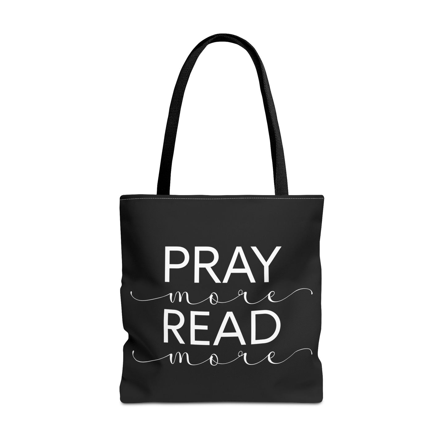 Pray More Read More Tote Bag