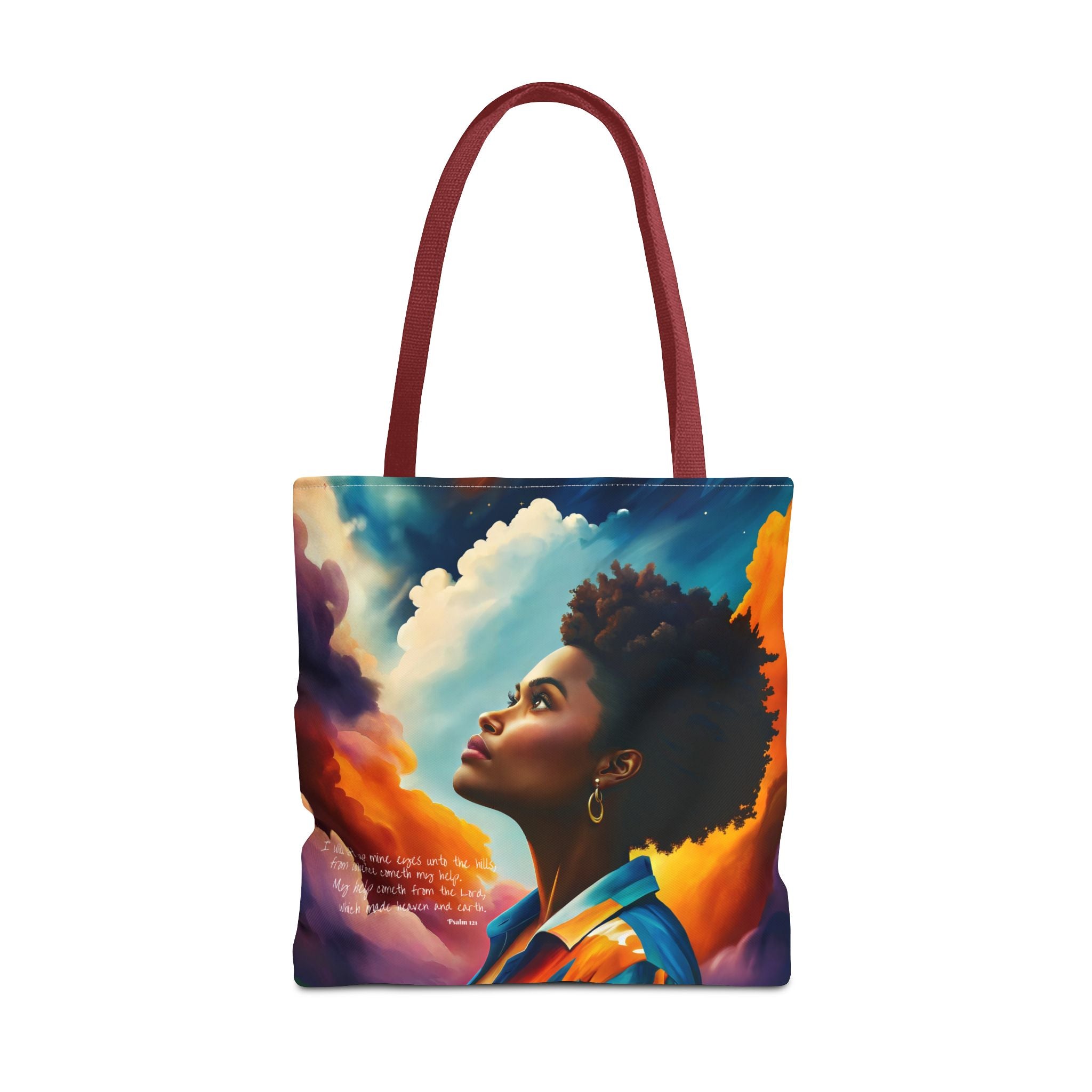 Custom - I Will Lift Up Mine Eyes Tote Bag - Art