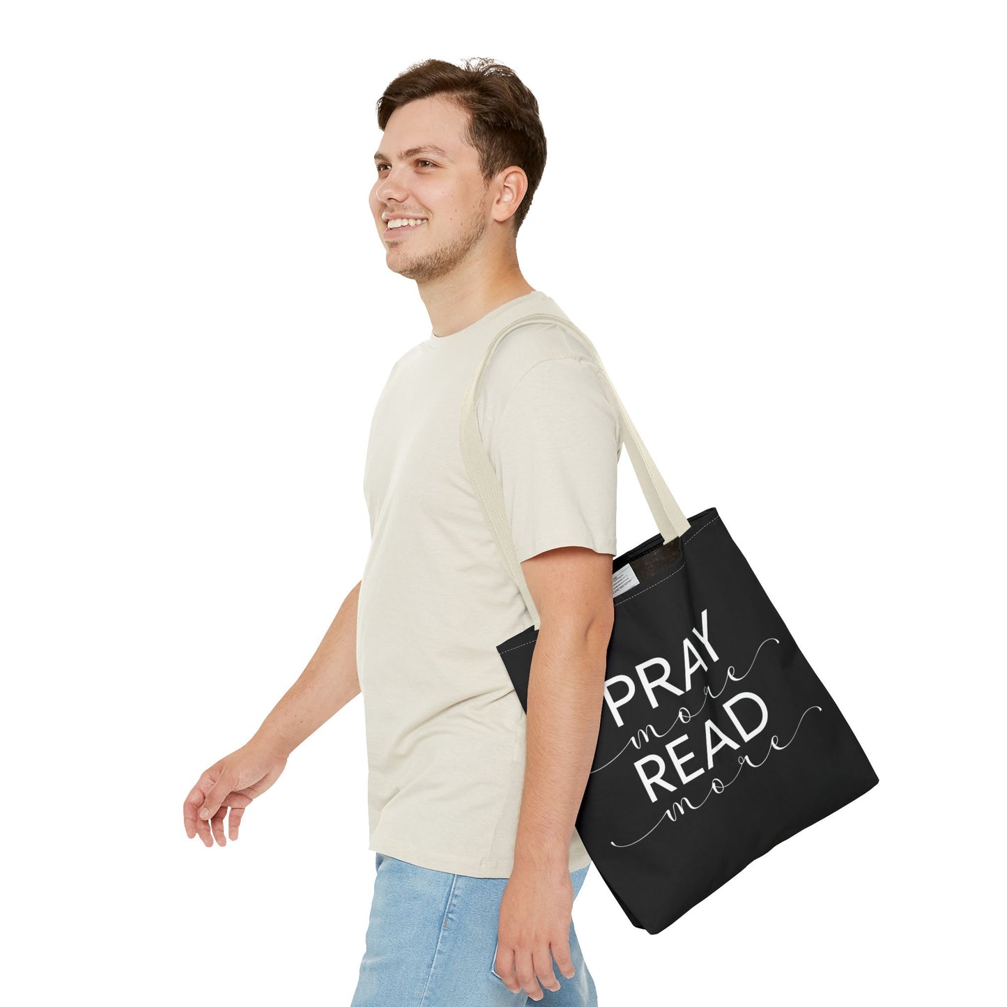 Pray More Read More Tote Bag