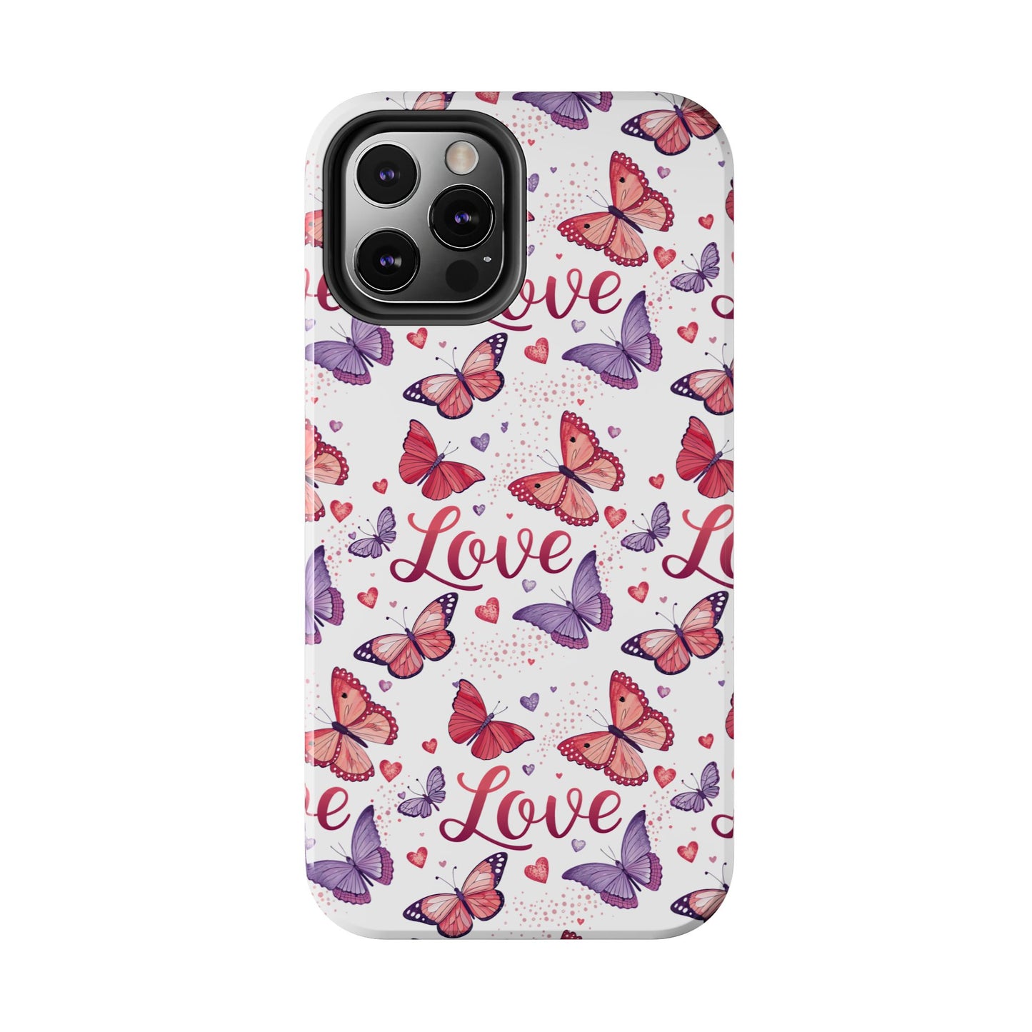 Love & Butterflies Valentine's Tough Phone Cases