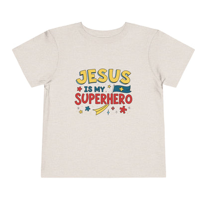 Jesus is My Superhero - Toddler Short Sleeve Tee