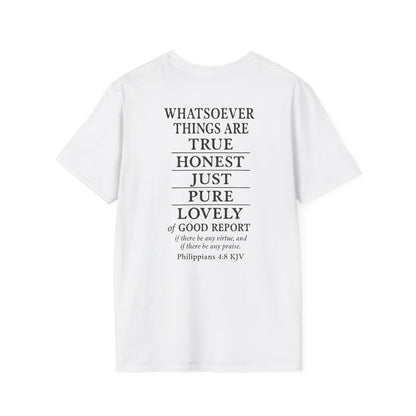 Philippians 4:8 Think on These Things Christian Unisex T-Shirt