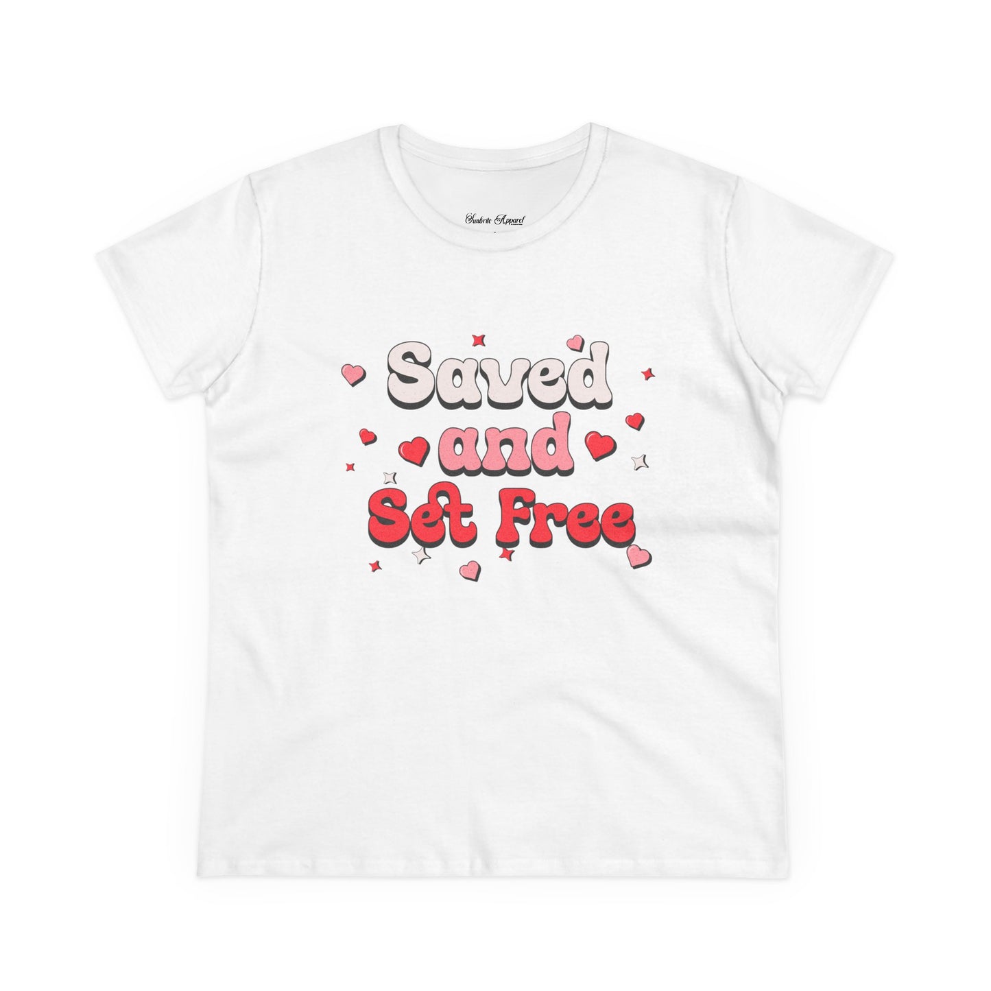 "Saved and Set Free" Women's Cotton Tee