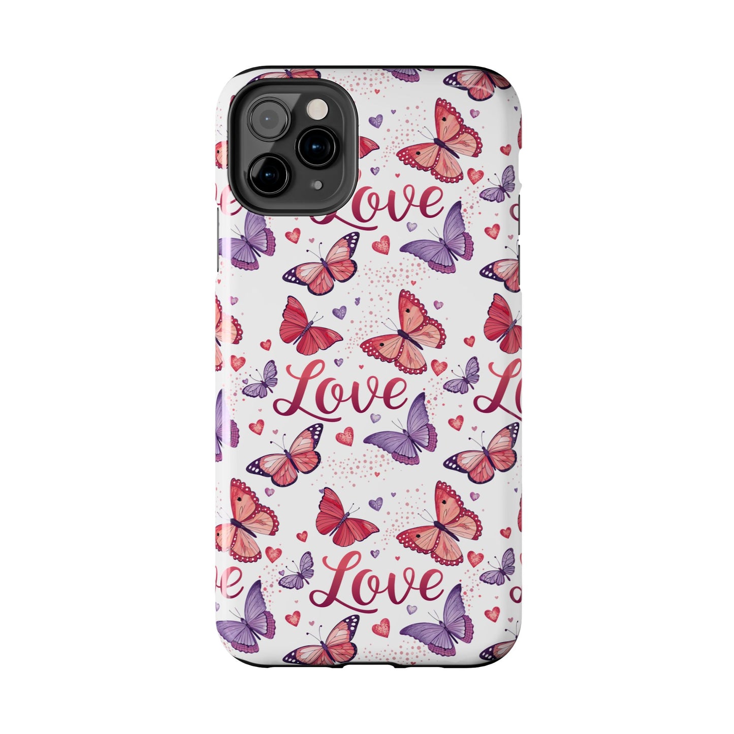 Love & Butterflies Valentine's Tough Phone Cases