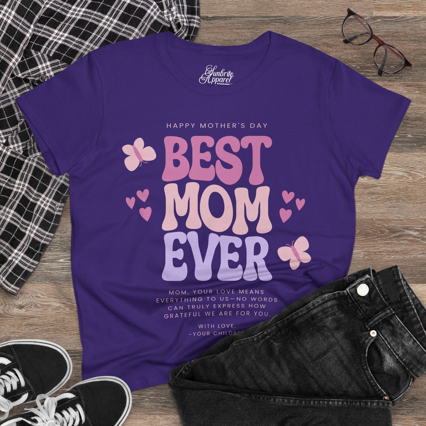 Best Mom Ever Women's Cotton Tee - Personalized Mother's Day Gift