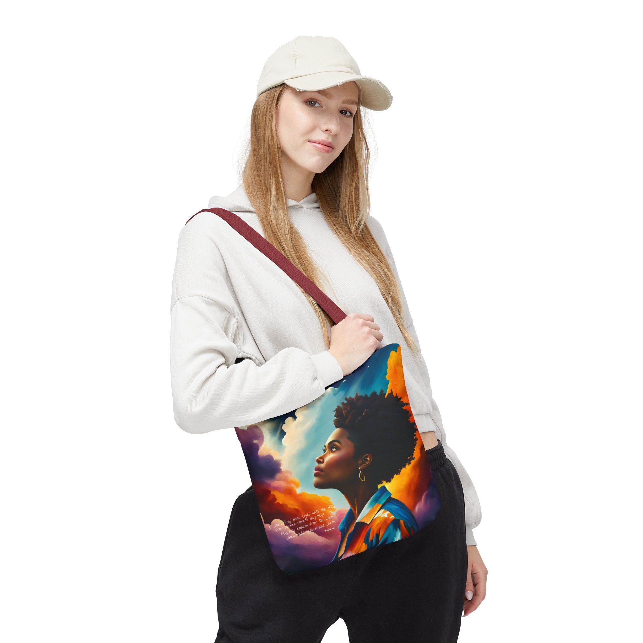 Custom - I Will Lift Up Mine Eyes Tote Bag - Art