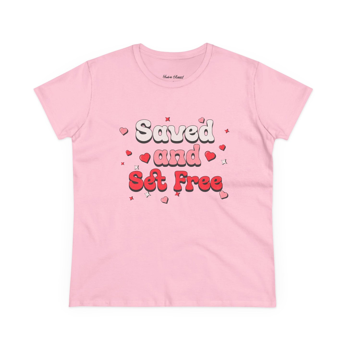 "Saved and Set Free" Women's Cotton Tee