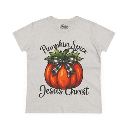 Women's Tee - Pumpkin Spice & Jesus Christ Design