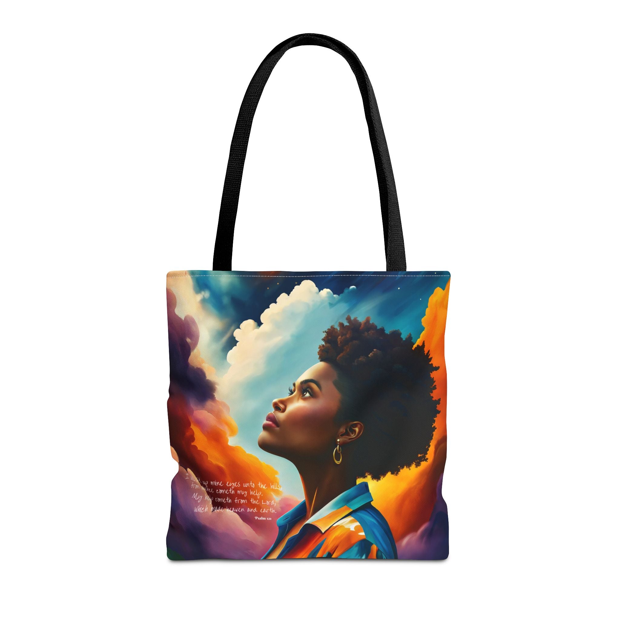 Custom - I Will Lift Up Mine Eyes Tote Bag - Art