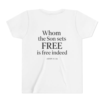 Christian Youth Tee - Freedom in Christ Design