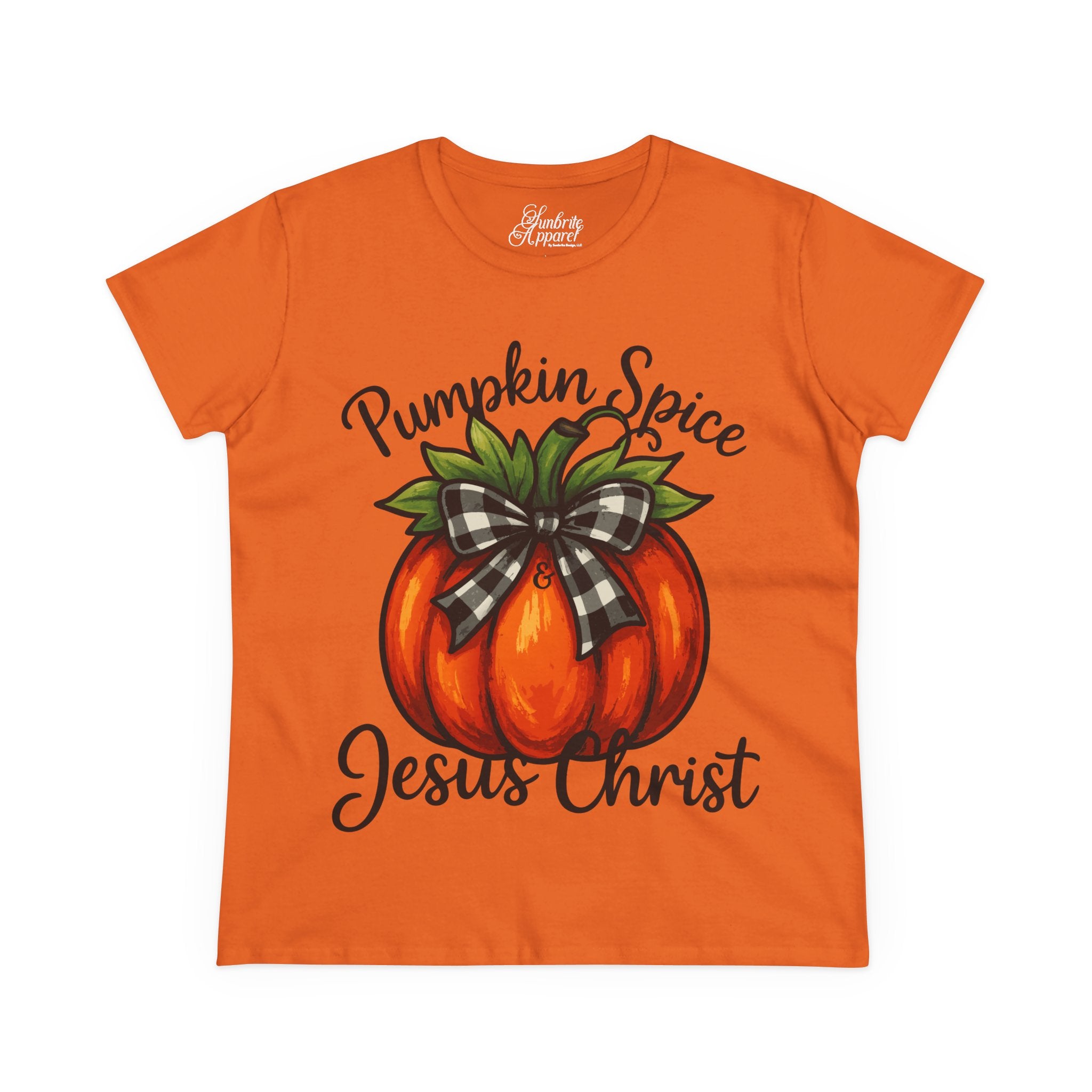 Women's Tee - Pumpkin Spice & Jesus Christ Design