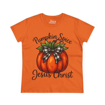 Women's Tee - Pumpkin Spice & Jesus Christ Design