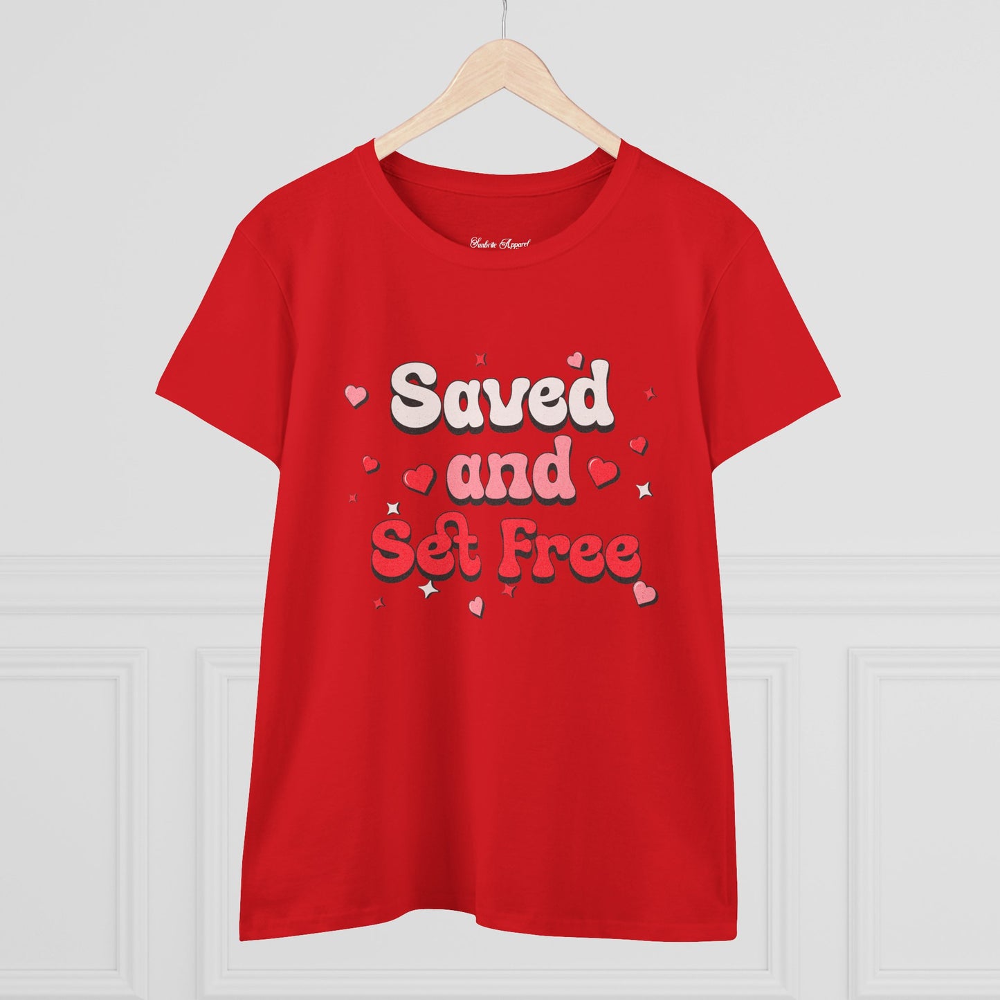 "Saved and Set Free" Women's Cotton Tee