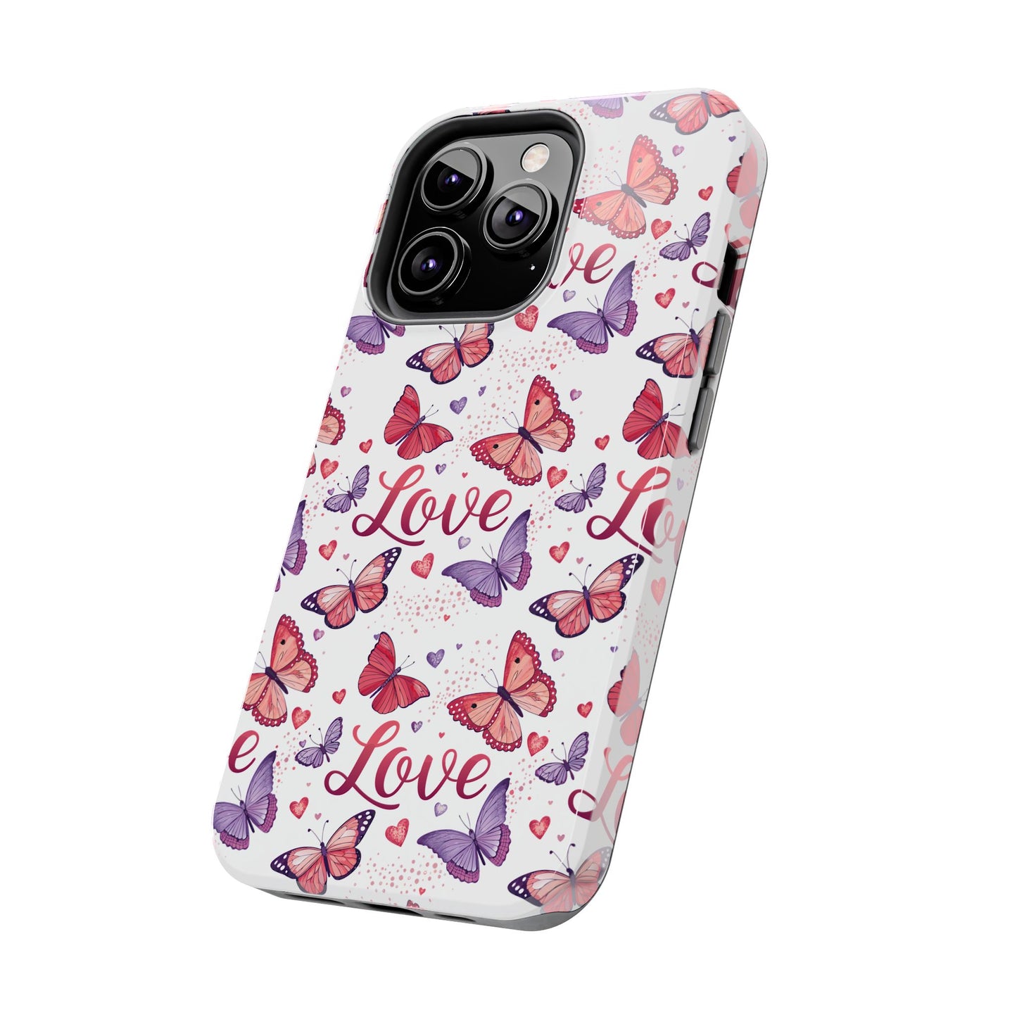 Love & Butterflies Valentine's Tough Phone Cases