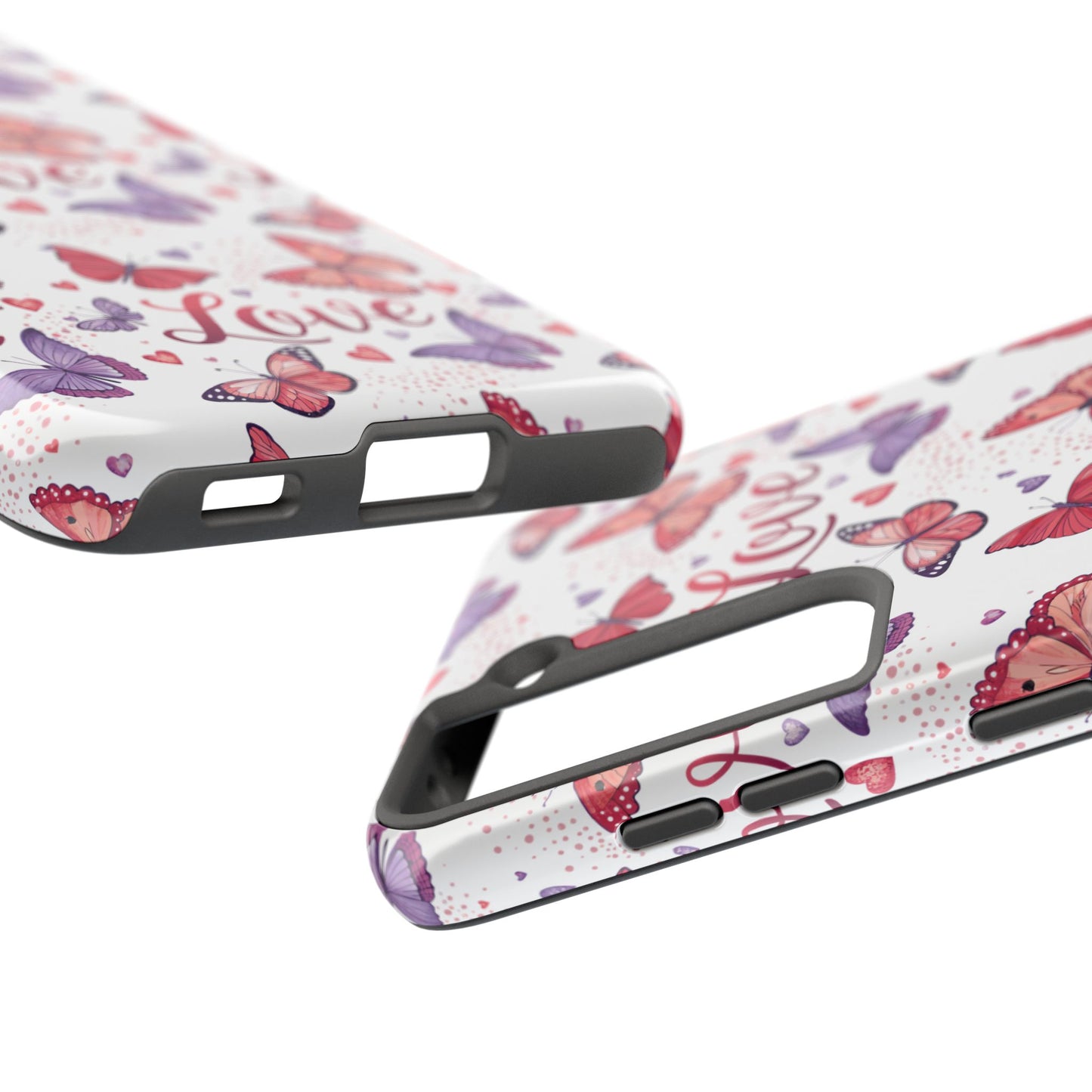 Love & Butterflies Valentine's Tough Phone Cases