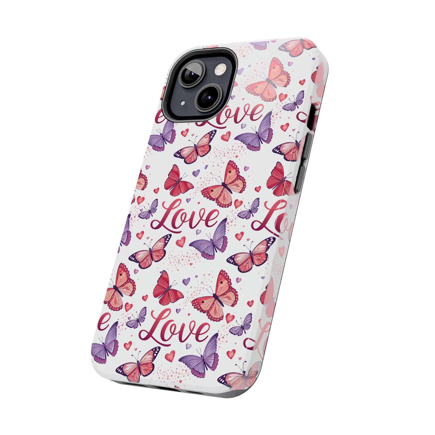 Love & Butterflies Valentine's Tough Phone Cases