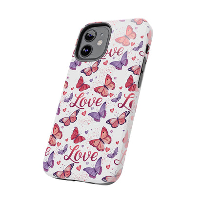 Love & Butterflies Valentine's Tough Phone Cases