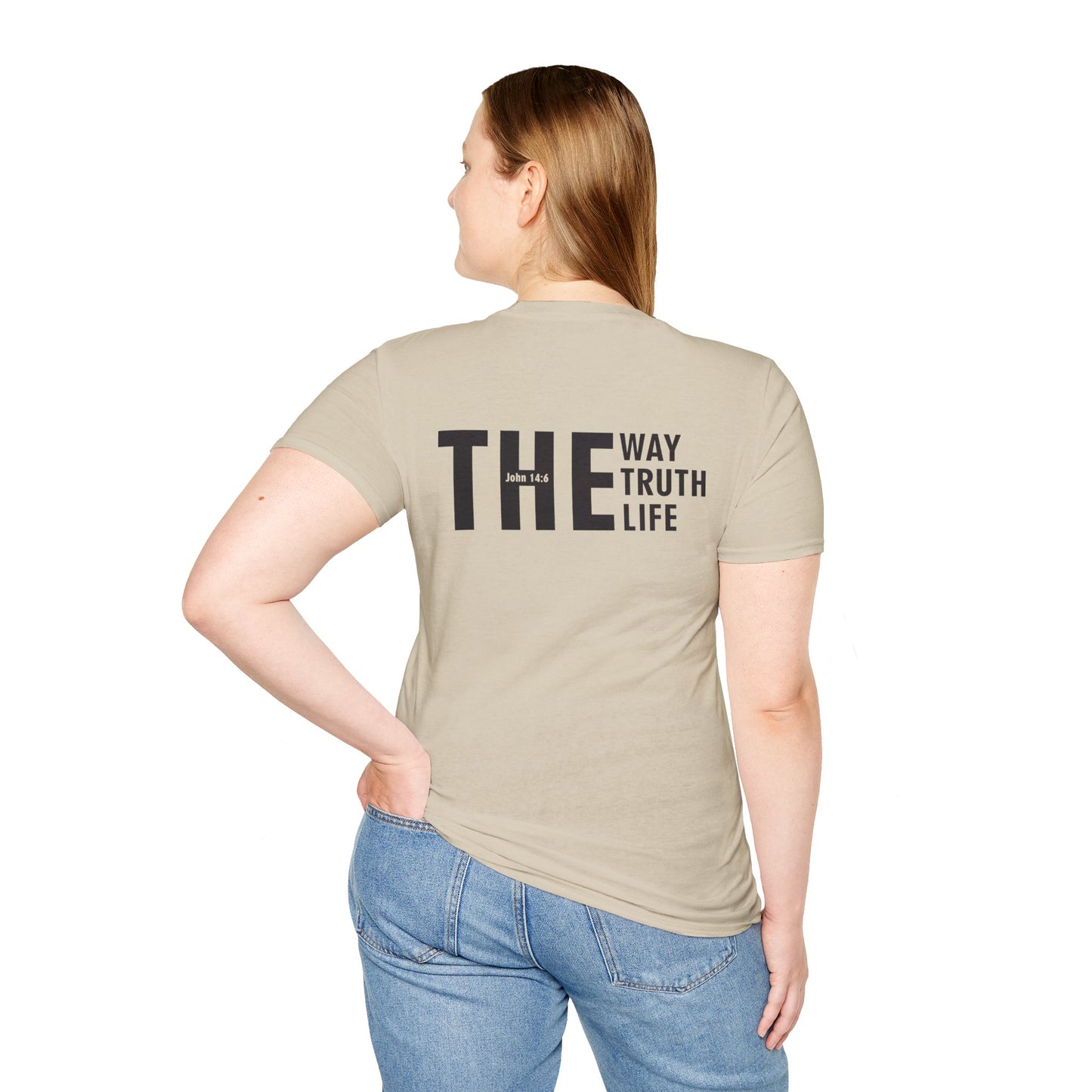 Christian T-Shirt Jesus Is The Way, The Truth, and The Life - John 14:6