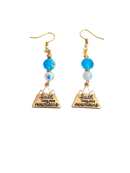 Faith Can Move Mountains Crystal Necklace & Bracelet