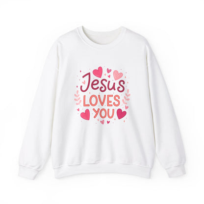 Jesus Loves You Valentine Sweatshirt