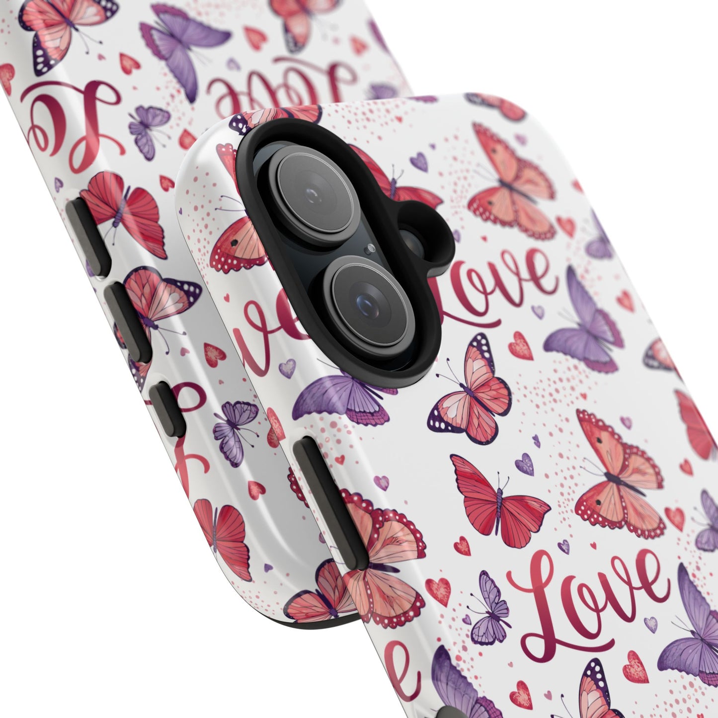 Love & Butterflies Valentine's Tough Phone Cases