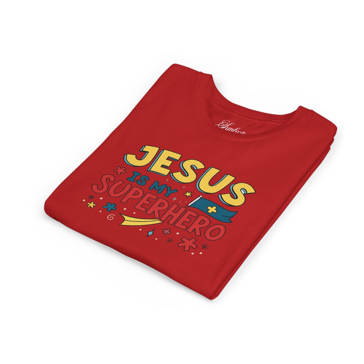 Kids 'Jesus is My Superhero' Short Sleeve Tee