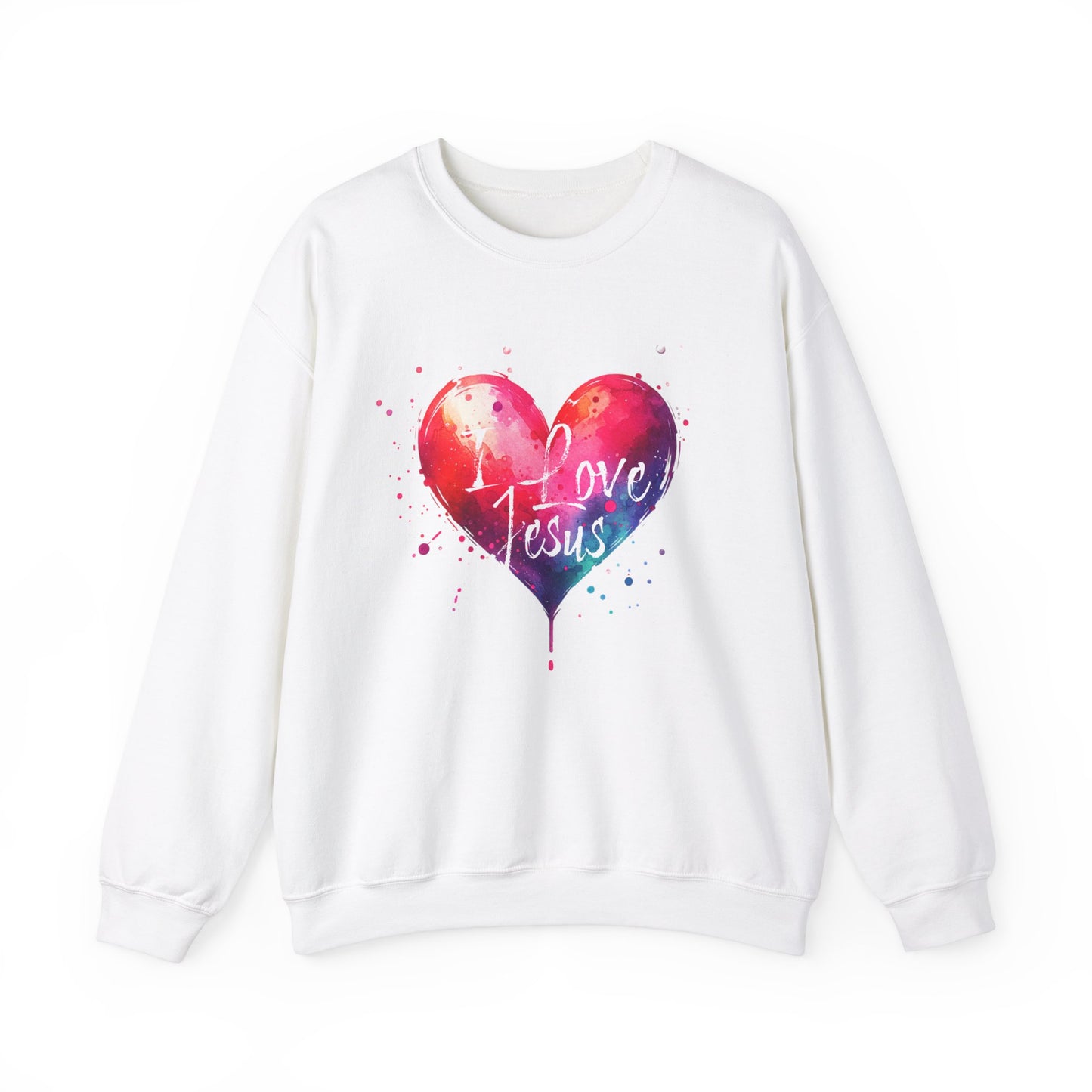 I Love Jesus - Valentine - Christian Sweatshirt