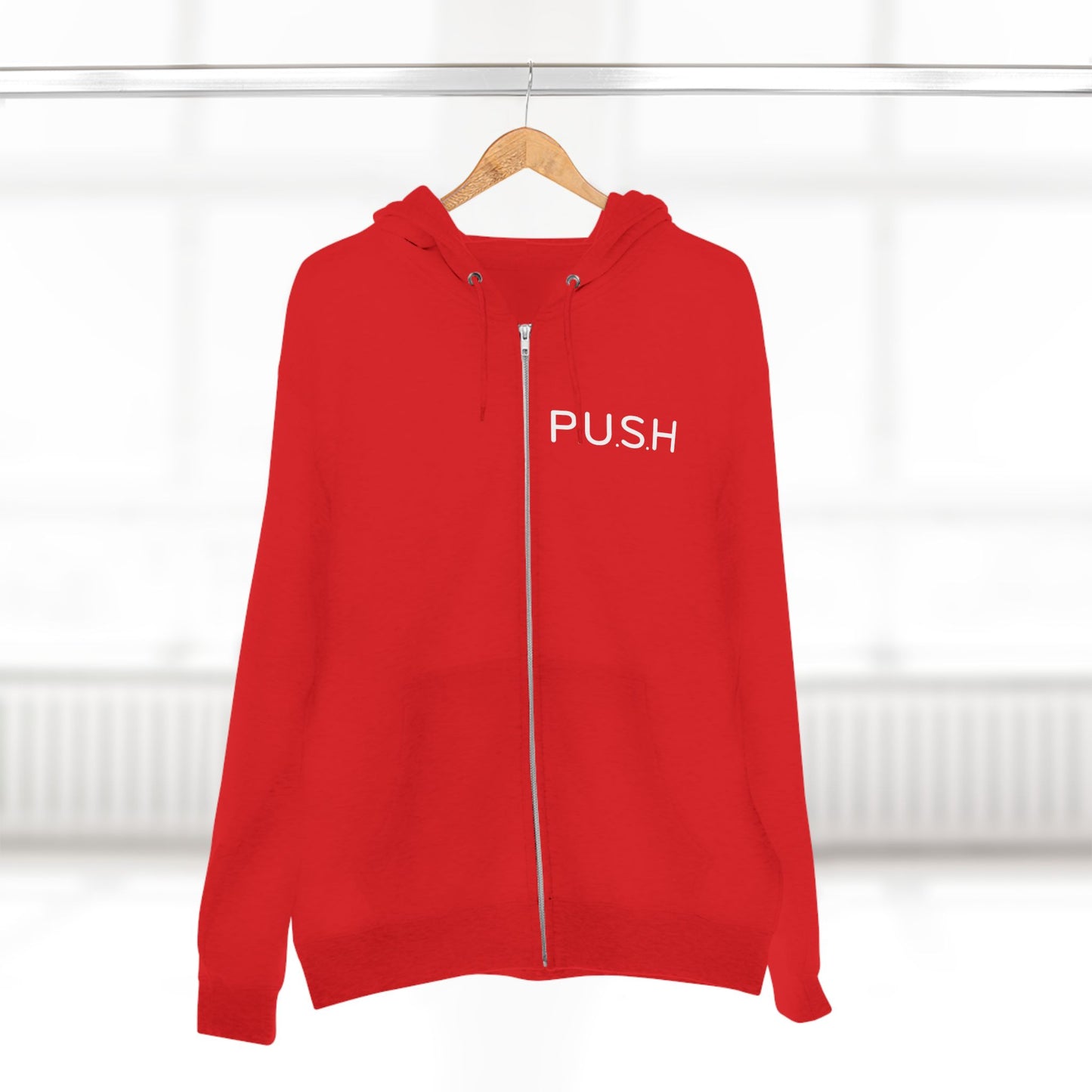 Personalized Zip Hoodie - P.U.S.H - Pray Until Something Happens