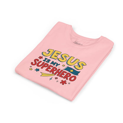 Kids 'Jesus is My Superhero' Short Sleeve Tee