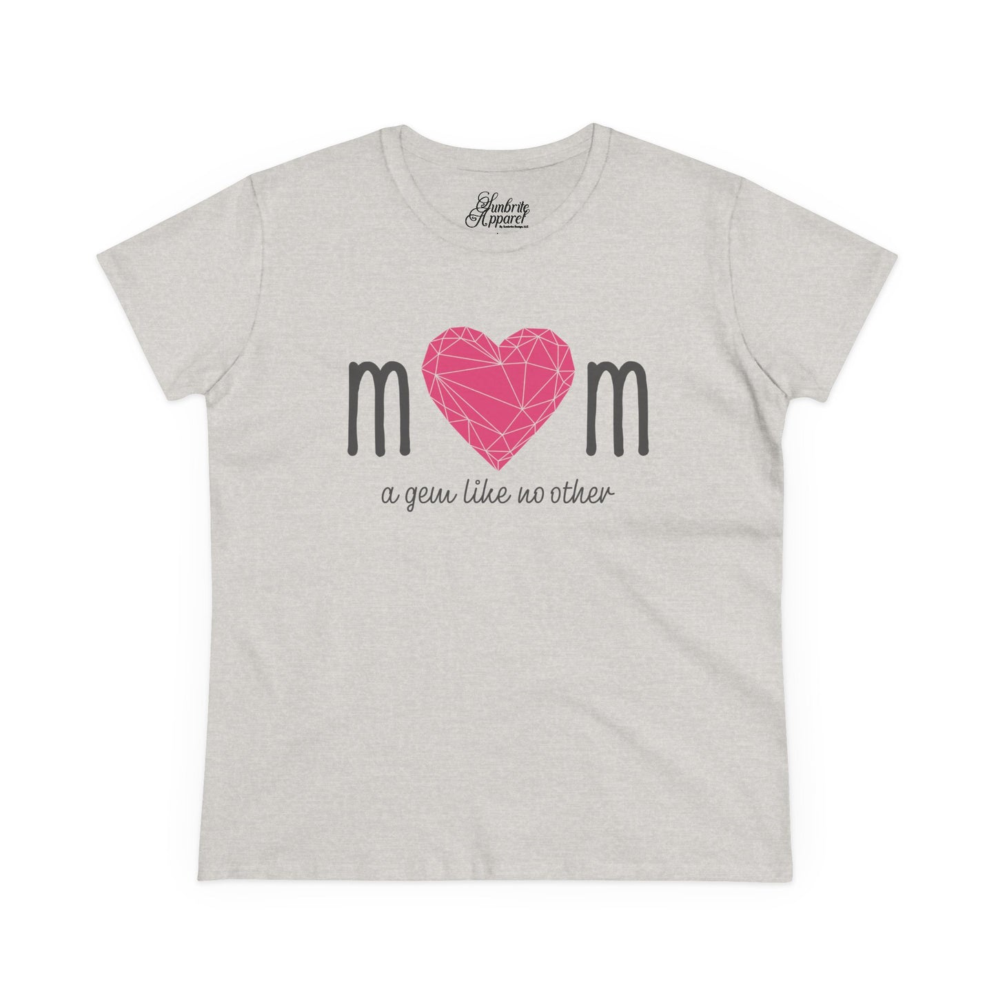 "Mom" A Gem Like No Other - Women's Cotton Tee – Perfect Gift for Mother's Day