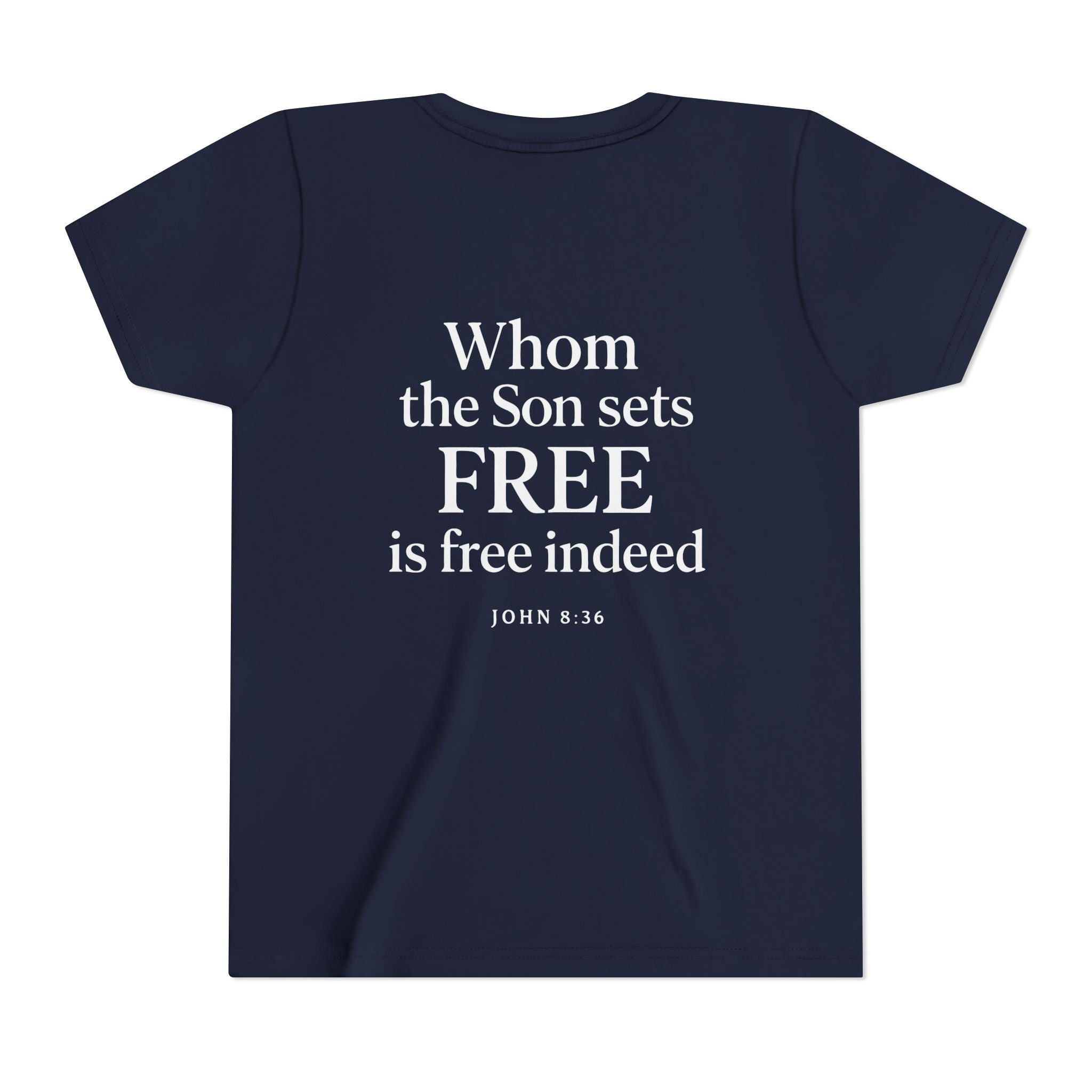 Christian Youth Tee - Freedom in Christ Design