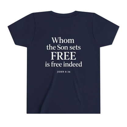 Christian Youth Tee - Freedom in Christ Design