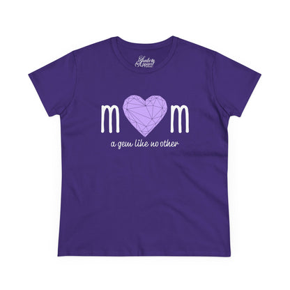 "Mom" A Gem Like No Other - Women's Cotton Tee – Perfect Gift for Mother's Day