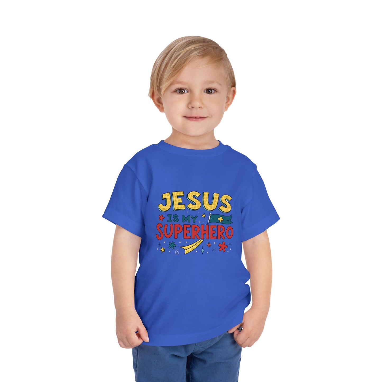 Jesus is My Superhero - Toddler Short Sleeve Tee