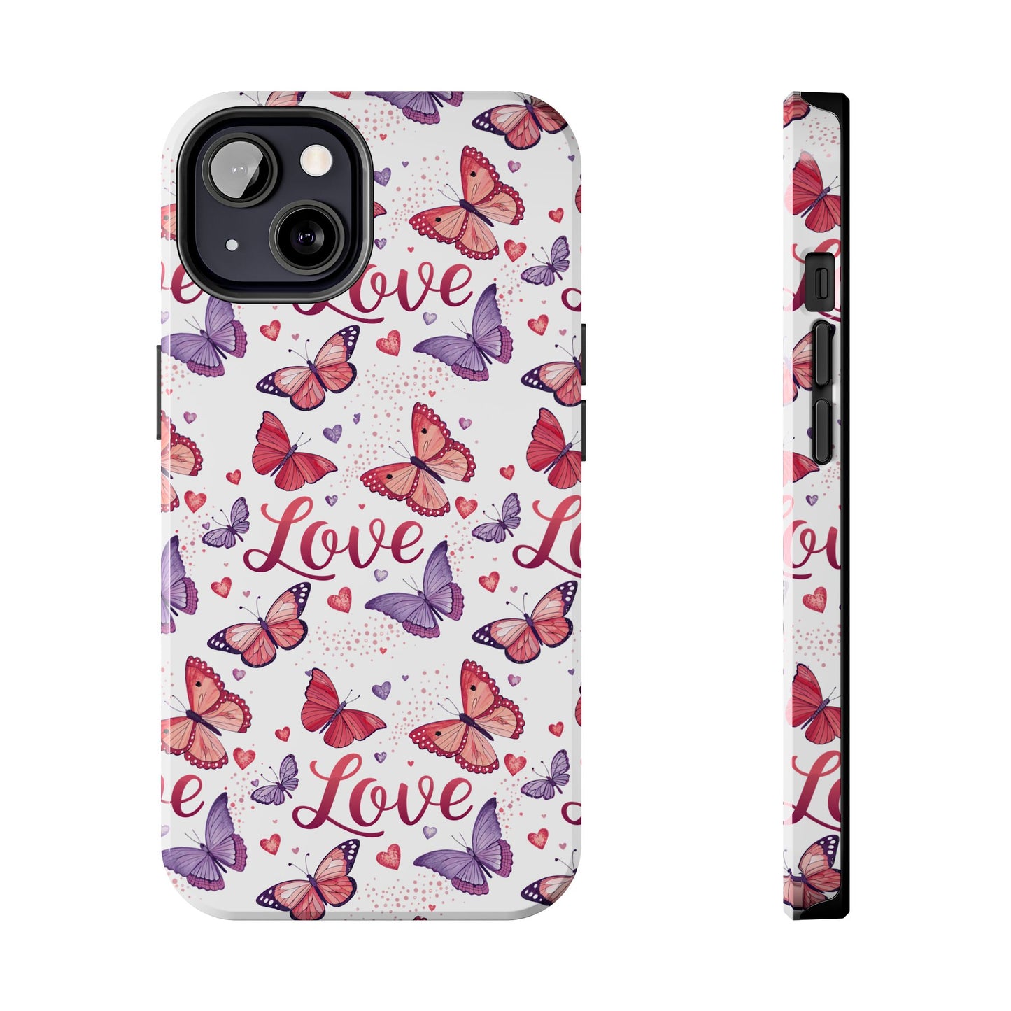 Love & Butterflies Valentine's Tough Phone Cases