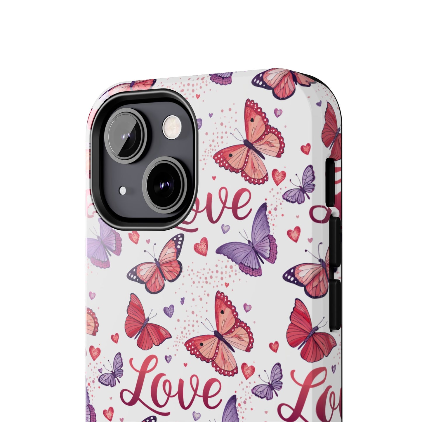 Love & Butterflies Valentine's Tough Phone Cases