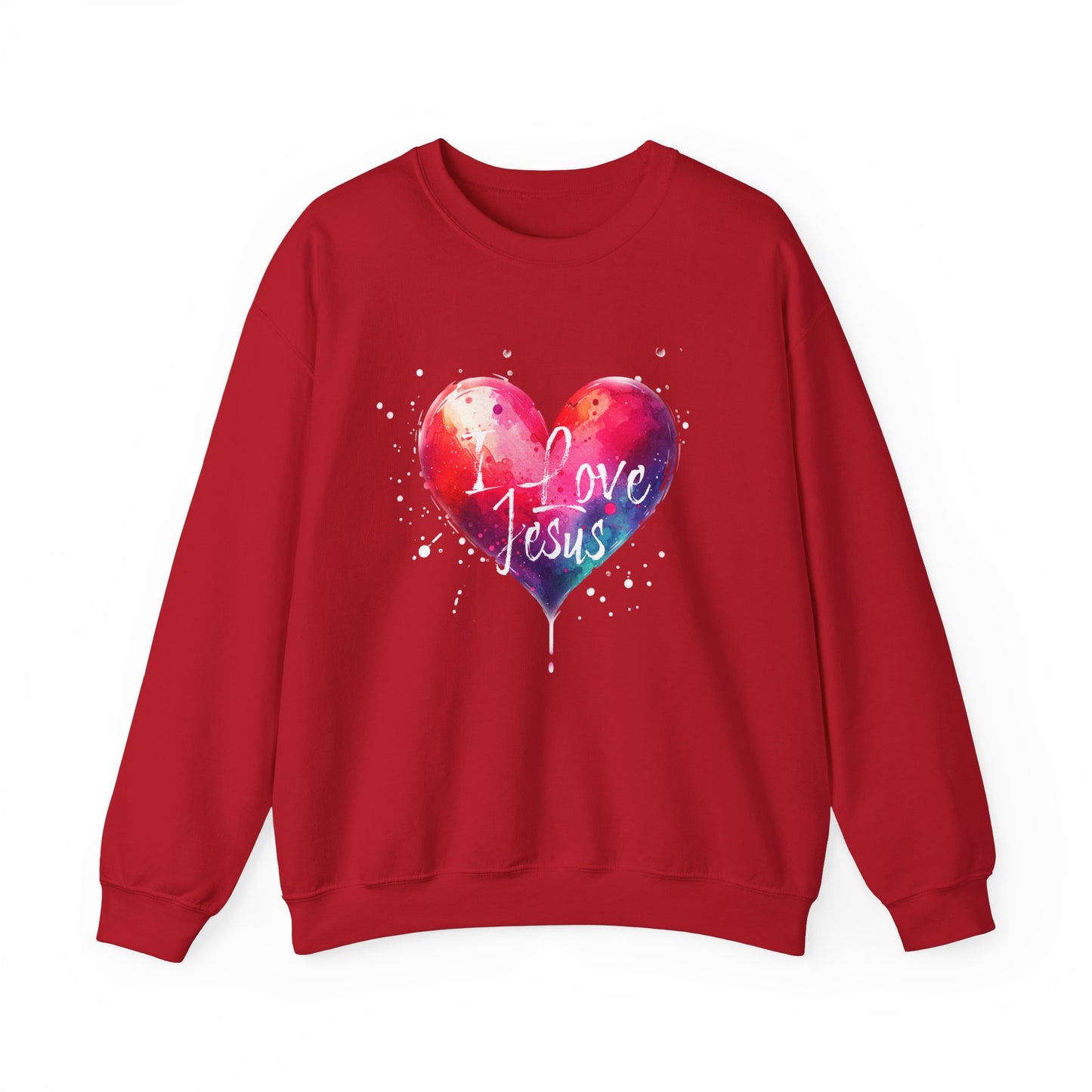 I Love Jesus - Valentine - Christian Sweatshirt