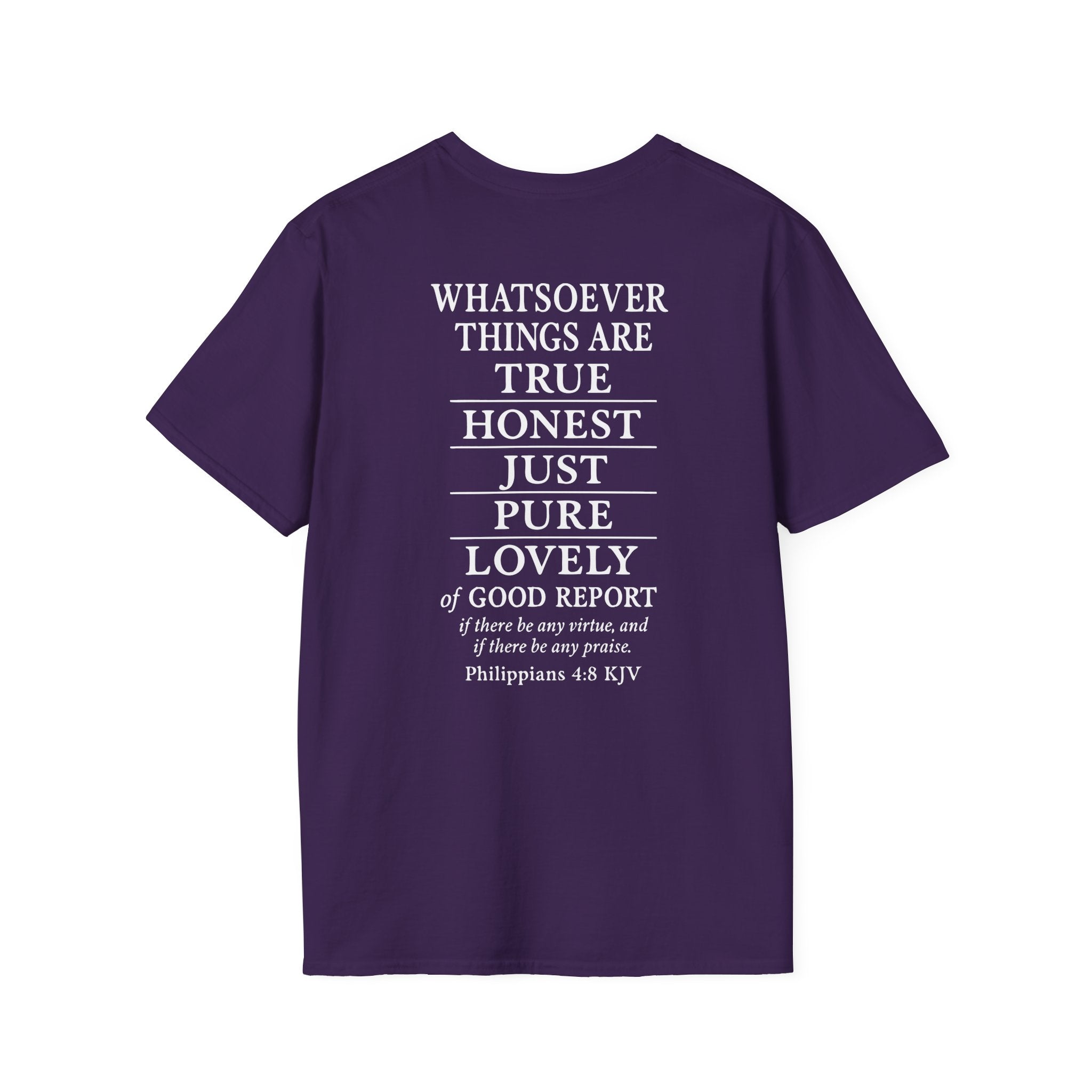 Philippians 4:8 Think on These Things Christian Unisex T-Shirt