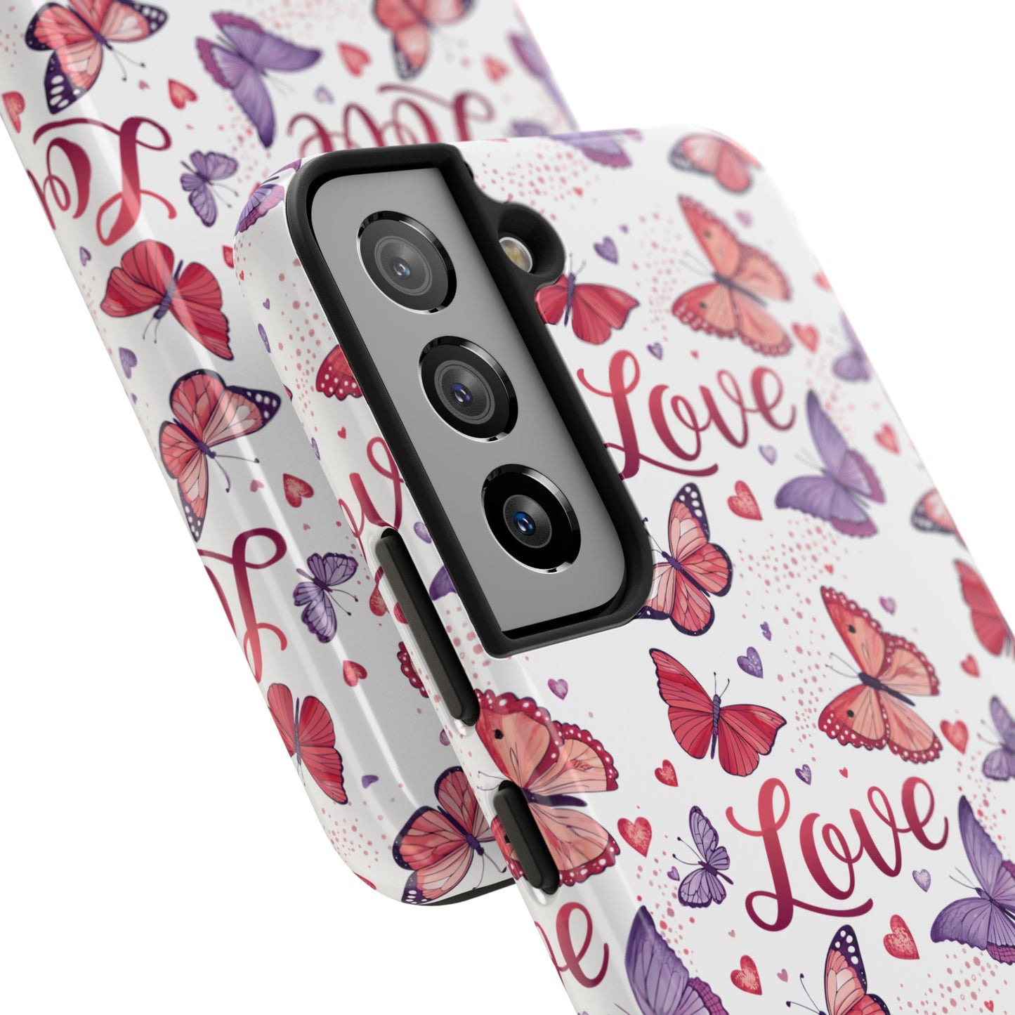 Love & Butterflies Valentine's Tough Phone Cases