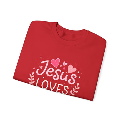 Jesus Loves You Valentine Sweatshirt