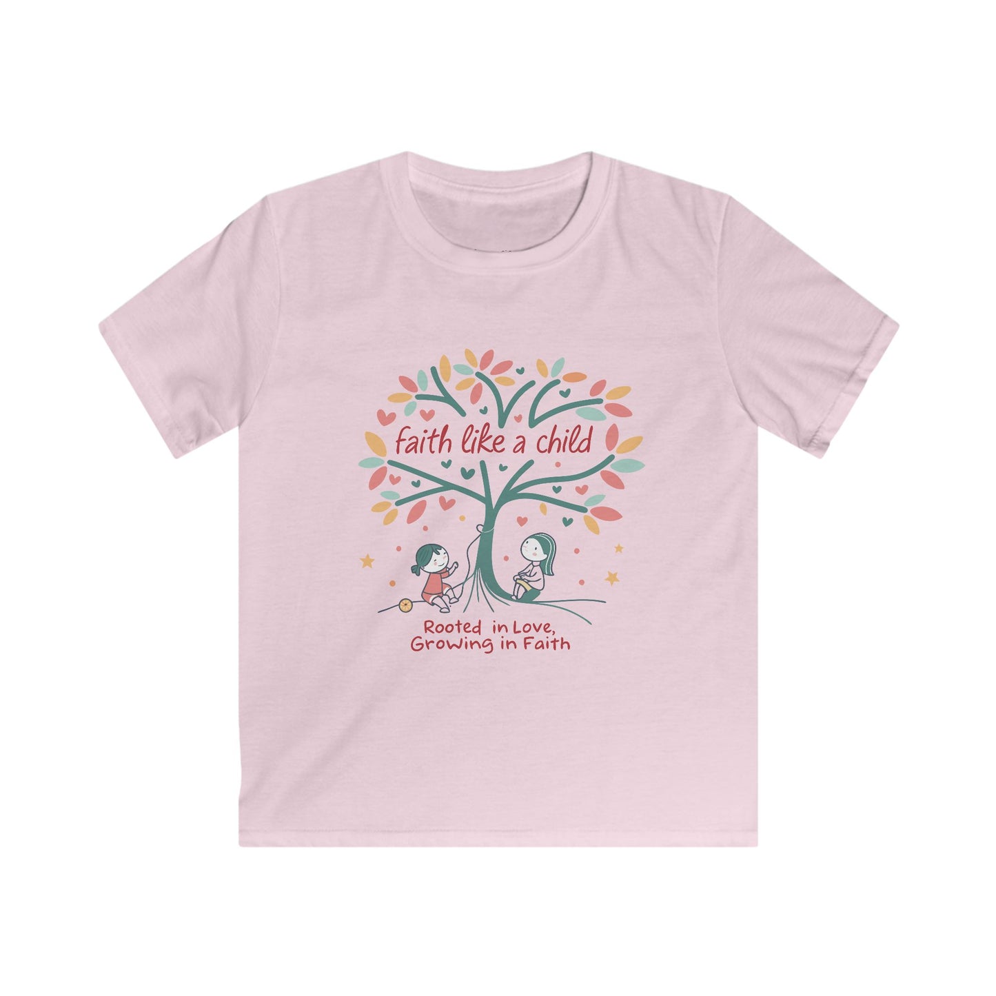 Faith Like a Child, Rooted in Love, Growing in Faith - Kids Tee