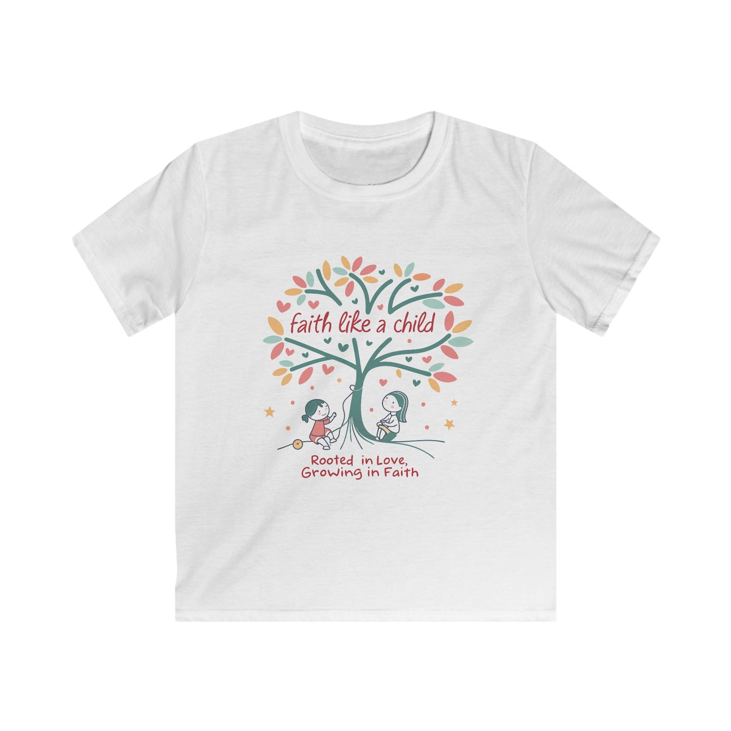 Faith Like a Child, Rooted in Love, Growing in Faith - Kids Tee